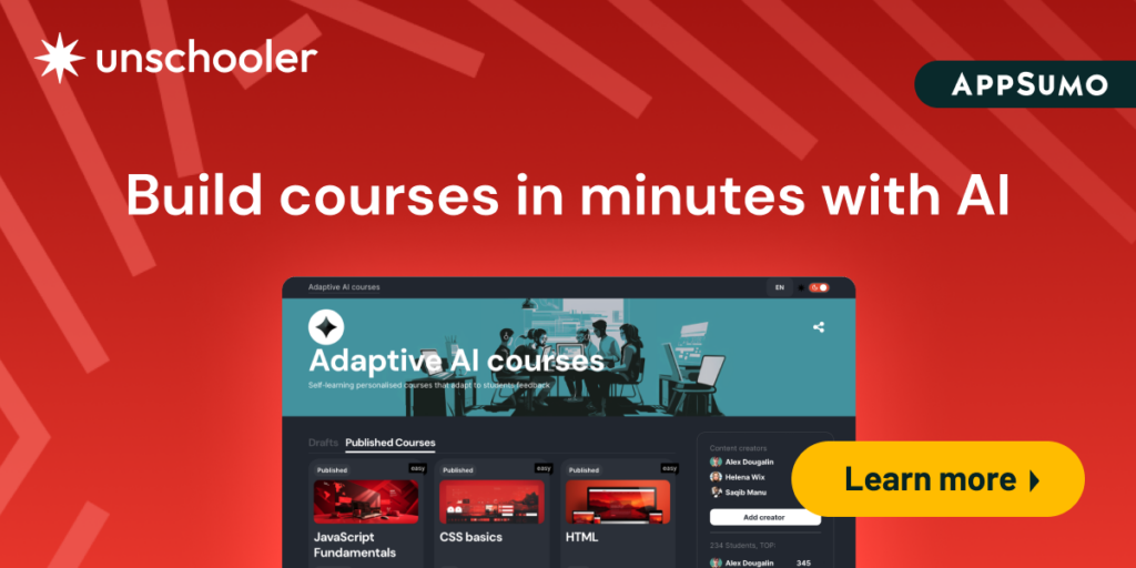 Draft and auto-build courses in minutes with AI.