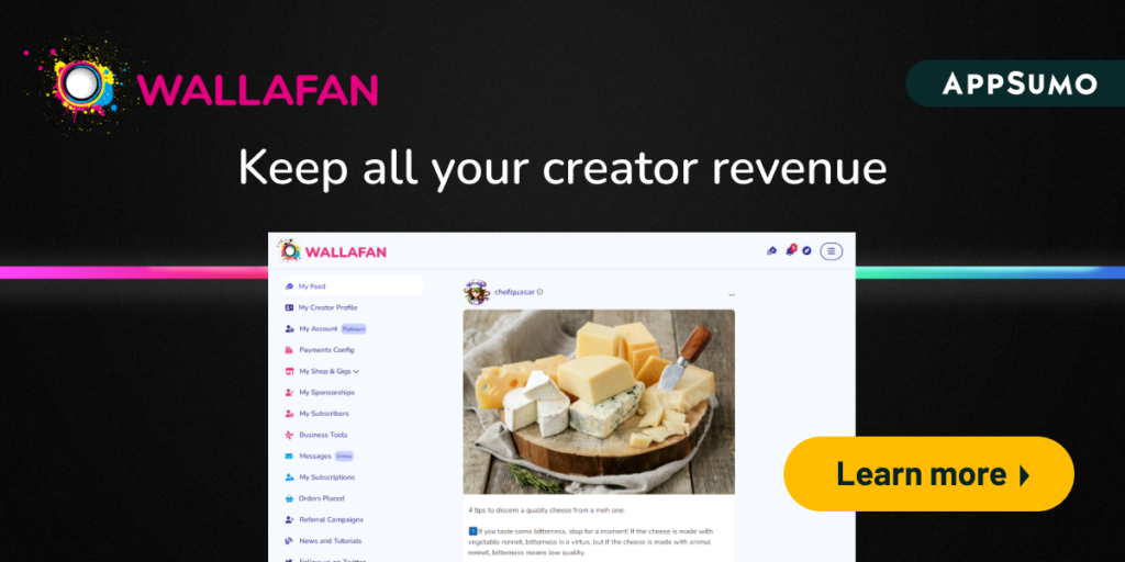 Wallapan - revolutionizing content creation with AI, keeping all your creator revenue.