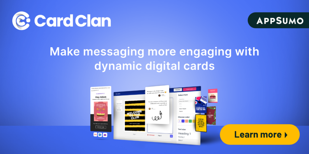 CardClan - revolutionizing greetings with dynamic cards for digital touch.